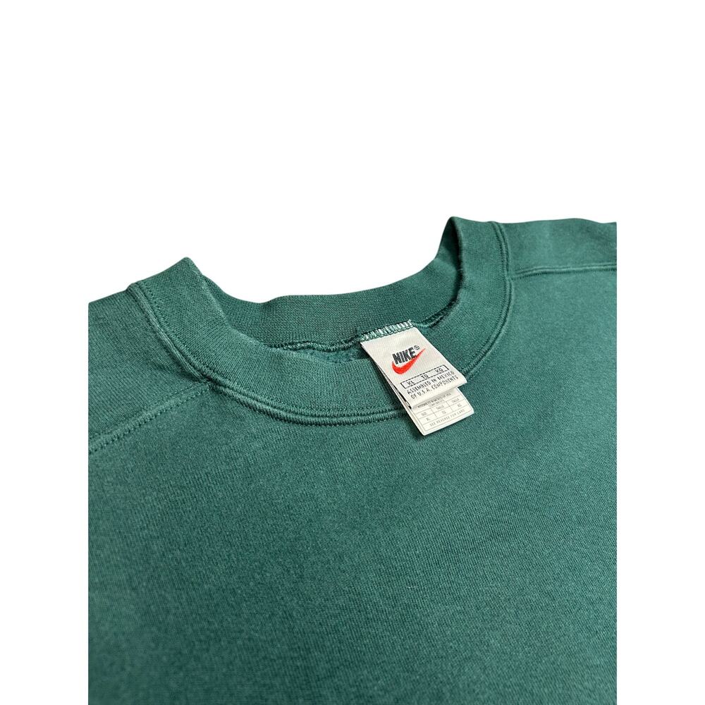 Vintage Nike Sweatshirt Mens XL Green Crewneck Pullover 90s Y2K Skate Swoosh
